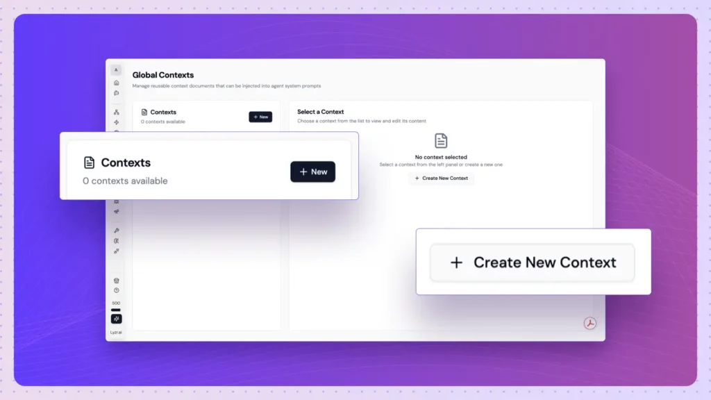 Global Contexts in Lyzr Studio